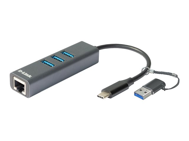 D-Link USB-C/USB to Ethernet Adapter, DUB-2332