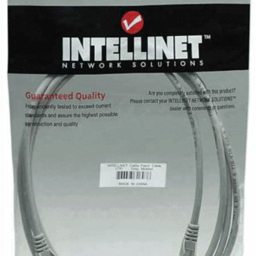Intellinet Cat5e, CCA, U/UTP, PVC, RJ45, 5m, sivi