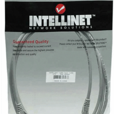 Intellinet Cat5e, CCA, U/UTP, PVC, RJ45, 15m, sivi