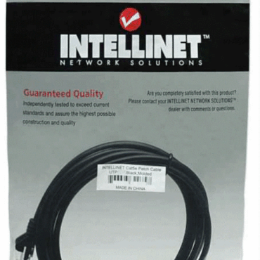 Intellinet Cat5e, CCA, U/UTP, PVC, RJ45,7.5m, crni