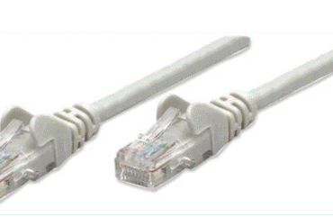 Intellinet Cat5e, CCA,U/UTP, PVC, RJ45, 10m, sivi