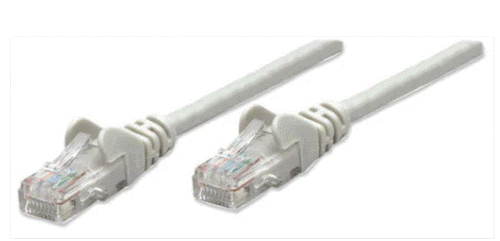 Intellinet Cat5e, CCA,U/UTP, PVC, RJ45, 10m, sivi