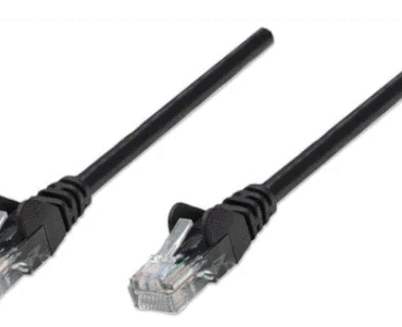 Intellinet Cat5e, CCA, U/UTP, PVC, RJ45, 20m, crni