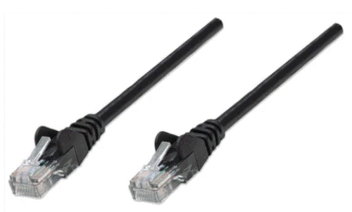 Intellinet Cat5e, CCA, U/UTP, PVC, RJ45, 20m, crni