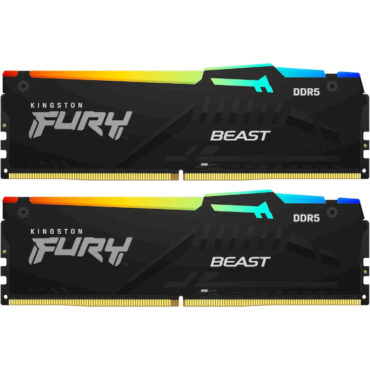 Kingston DDR5 32GB 6000MHz,2x16G, FURY Beast RGB E