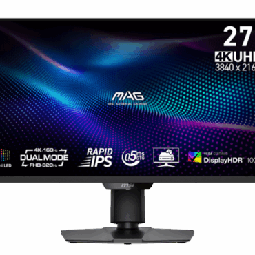 Monitor MSI MAG 274UPDF E16M / 27" / UHD / Rapid IPS / 160Hz / 0.5ms (GtG) / black - adjustable stand - PD 15W