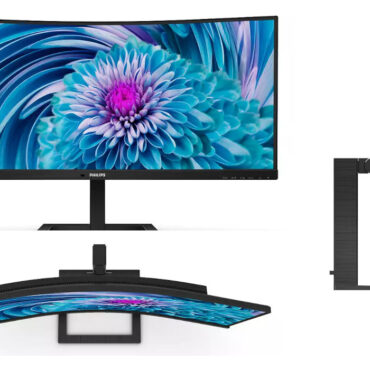 Monitor Philips 34", 346E2CUAE, HDMI, DP, HAS, USB-C, zvuč