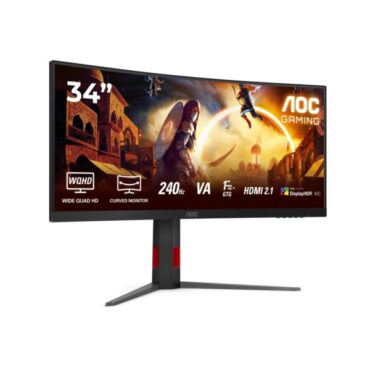 Monitor AOC LCD 34" curved, Fast VA, 1ms