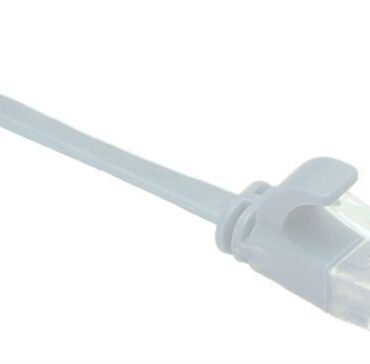 Masterlan comfort patch cable UTP, flat, Cat6, 5m, gray