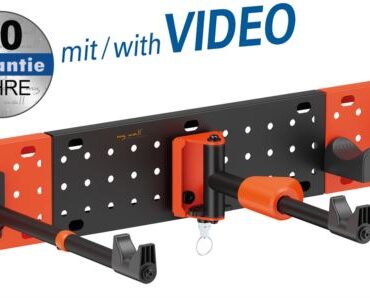 Transmedia Bike wall mount vertical horizontal, Tire width up to 45 mm, load up to 30 kg