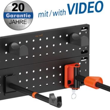 Transmedia Bike wall mount vertical horizontal, Tire width up to 45 mm, load up to 30 kg