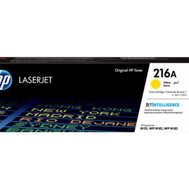 HP 216A Yellow LaserJet Toner Cartridge, W2412A