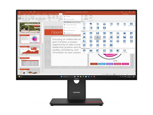 Monitor Lenovo ThinkVision T27-40 27" TS, 64A5MAT6EU