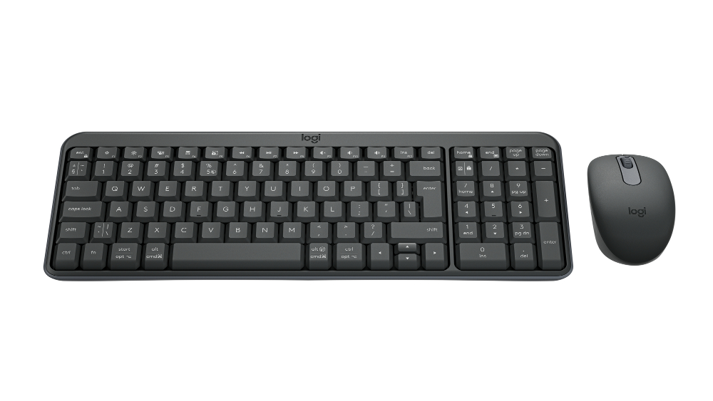 Logitech MK250 bežična tipkovnica i miš, crna