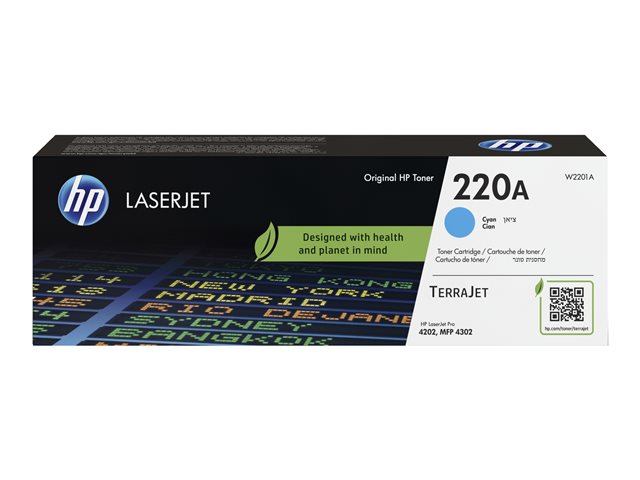 HP 220A Cyan Original LaserJet Toner, W2201A