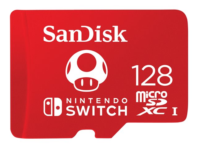 Sandisk Nintendo Switch MicroSDXC 128GB, SDSQXAO-128G-GNCZN