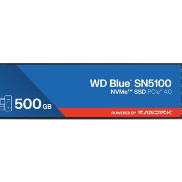 WD Blue SN5100 NVMe SSD 500GB M.2, WDS500G5B0E-00CPE0