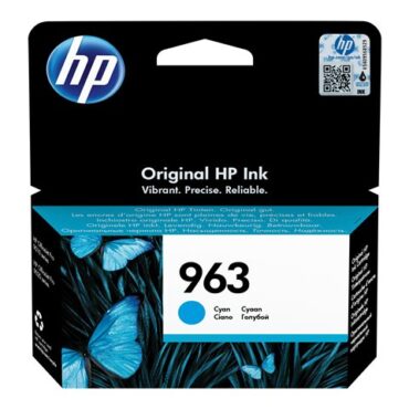 HP 963 Cyan Original Ink Cartridge, 3JA23AE#BGX