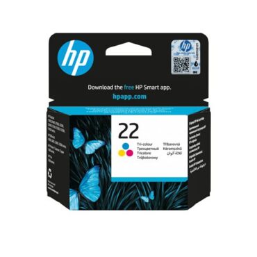 HP 22 original ink cartridge tri-col 5ml, C9352AE#UUQ