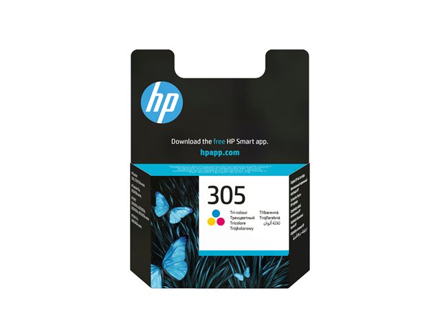 HP 305 Tri-color Original Ink Cartridge, 3YM60AE#ABE