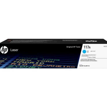 HP 117A Cyan Laser Toner Cartridge, W2071A