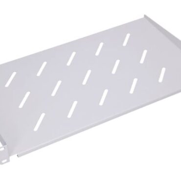 Extralink 1U 350mm Cantilever Shelf, Gray, for 19" wall cabinets