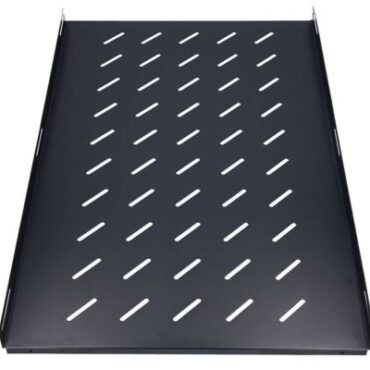 Extralink 1U 750mm Fixed shelf, 19", 752x472mm, for 1000mm depth cabinets, Black