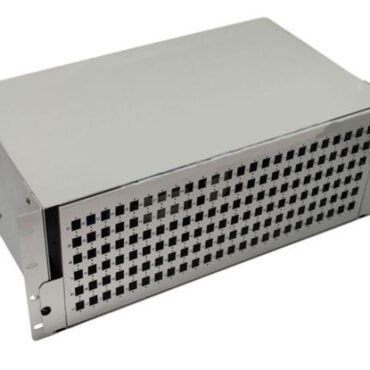 NFO Patch Panel 4U 19" - 144x SC Simplex LC Duplex, Slide-out on rails, 6 trays