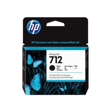 HP 712 80-ml Black Designjet Ink, 3ED71A