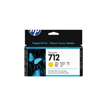 HP 712 29-ml Yellow DesignJet Ink, 3ED69A