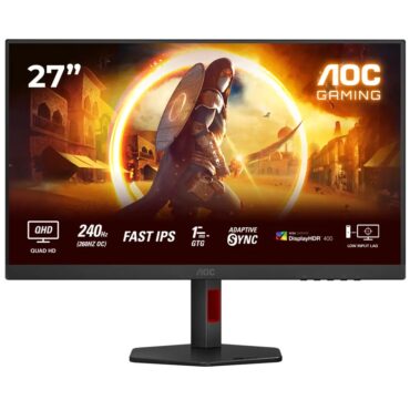 Monitor AOC Q27G4ZR, 27'', IPS, QHD, 240Hz,HAS,zvuč