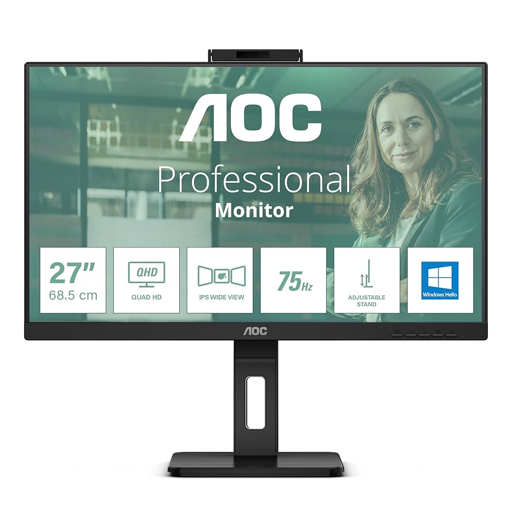 Monitor AOC Q27P3CW 27", QHD, 2xHDMI, DP, USB-C, HAS