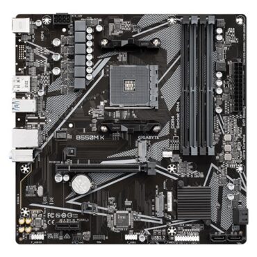 GIGABYTE B550M K AM4 DDR4 mATX MB, B550M K