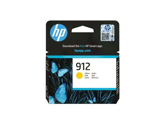 HP 912 Yellow Ink Cartridge, 3YL79AE#BGX