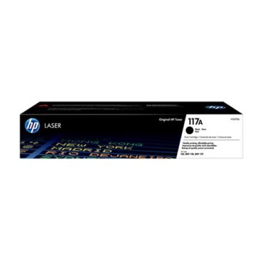 HP 117A Black Laser Toner Cartridge, W2070A