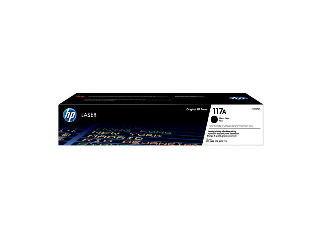 HP 117A Black Laser Toner Cartridge, W2070A