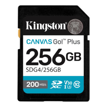Kingston Canvas Go! Plus SD, R200MB/W160MB, 256GB