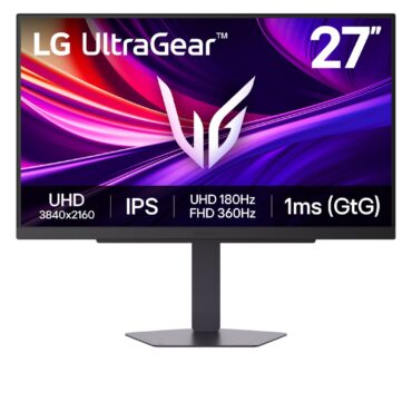 Monitor LG 27G810A, 27'' UHD IPS, 360/180Hz, HDMI 2.1,HAS,