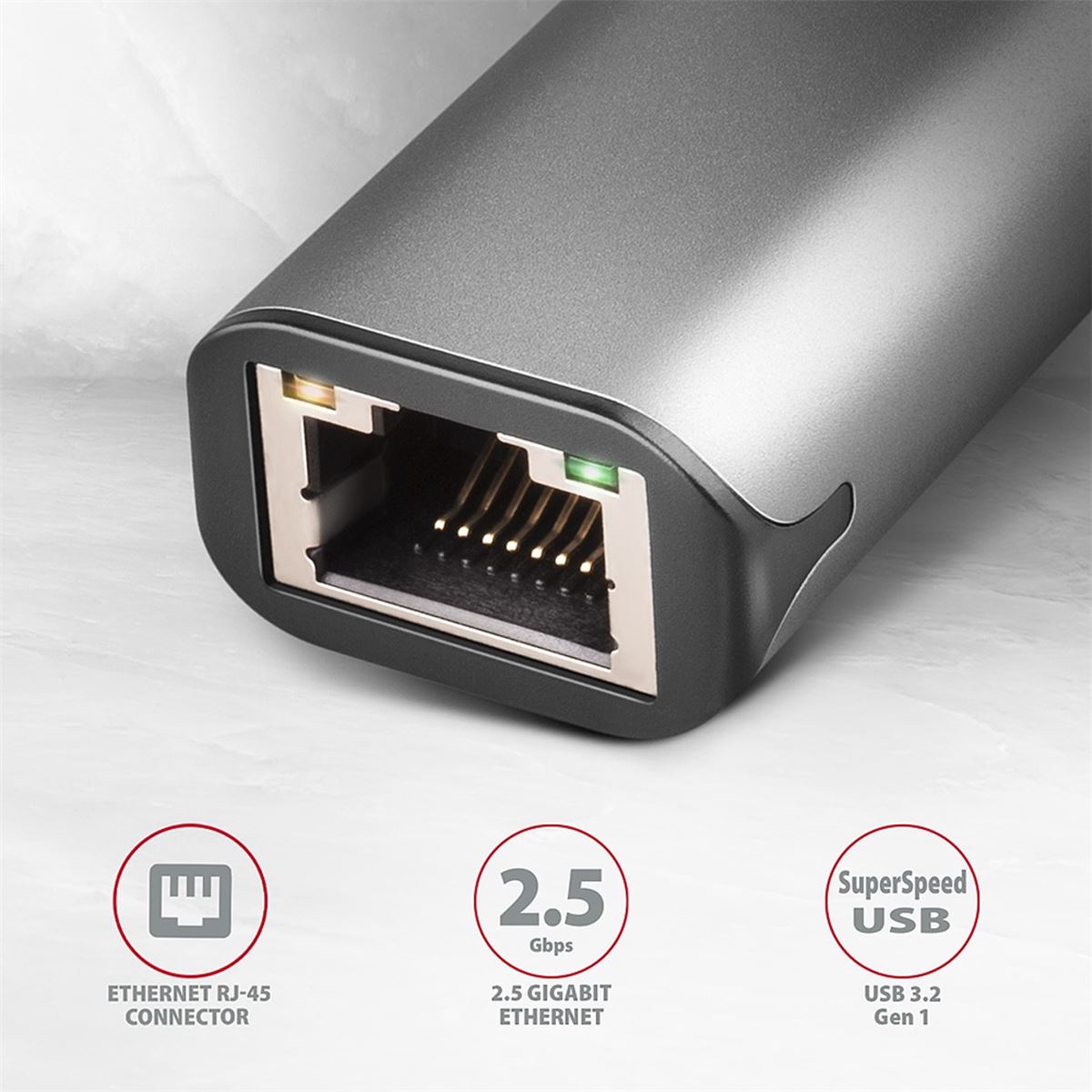 Adapter Axagon ADE-25R SUPERSPEED USB-A 2.5 GIGABIT ETHERNET - Slika 2