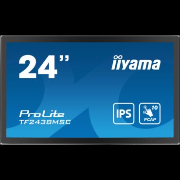 Monitor Iiyama LED TF2438MSC-B1 TOUCH 23.8” 10pt Optical Bonded PCAP Open Frame 1920 x 1080 600cd 1000:1 5ms bonded PCAP HDMI DP USB landscape, TF2438MSC-B1