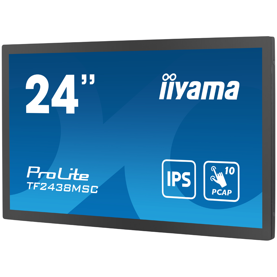 Monitor Iiyama LED TF2438MSC-B1 TOUCH 23.8” 10pt Optical Bonded PCAP Open Frame 1920 x 1080 600cd 1000:1 5ms bonded PCAP HDMI DP USB landscape, TF2438MSC-B1 - Slika 3