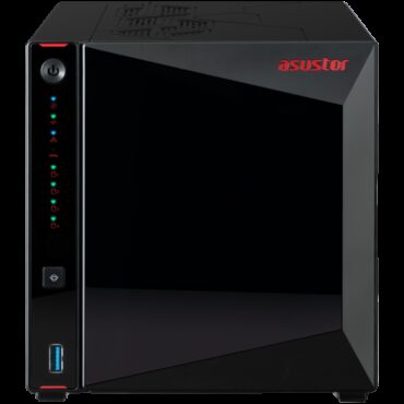 Asustor NAS AS5404T 4x 3.5" 2x M.2 cache 2x 2.5Gbe Celeron QuadCore N5105 2.9GHz 4GB single PSU desktop, AS5404T