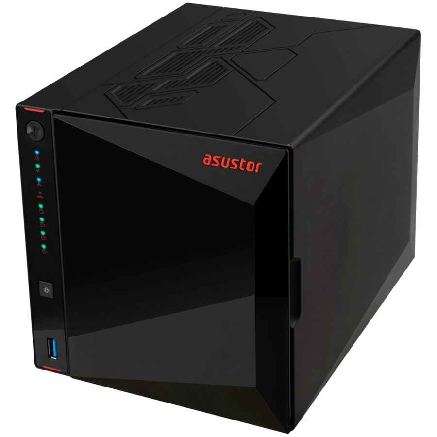 Asustor NAS AS5404T 4x 3.5" 2x M.2 cache 2x 2.5Gbe Celeron QuadCore N5105 2.9GHz 4GB single PSU desktop, AS5404T - Slika 2