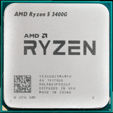 AMD CPU Desktop Ryzen 5 4C/8T 3400G, YD3400C5FHSBX