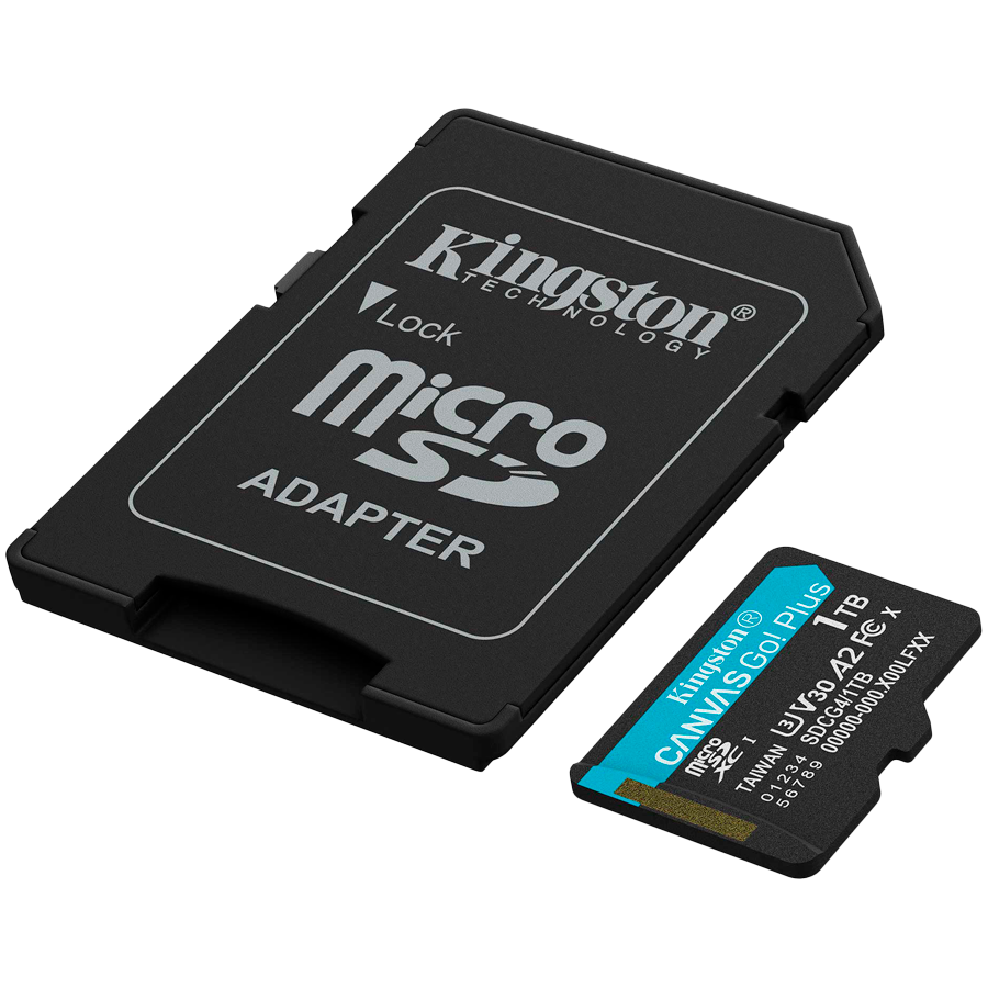 Kingston 1TB microSDXC Canvas Go Plus Gen4 200MB/s A2 U3 V30 Card + Adapter, SDCG4/1TB - Slika 2