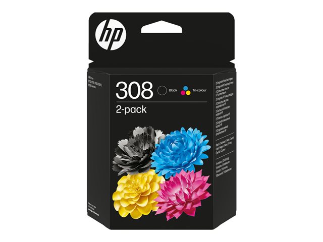 HP 308 Black/Tri-Color Ink Cart Combo 2P, 6L6S6UE - Slika 2