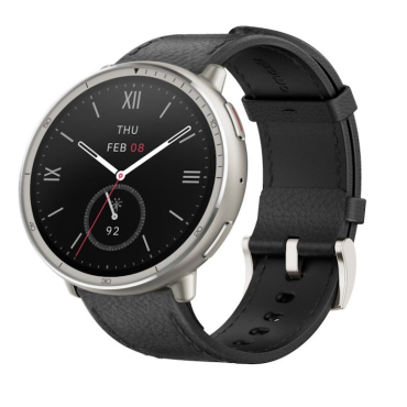 Amazfit Active 2 (Round) Black Leather, Red SiliconAmazfit Active 2 (Round) Black Leather, Red Silicon