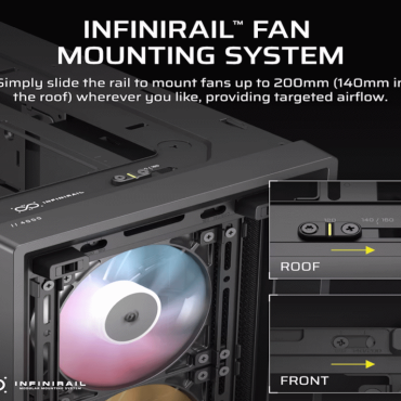 Kućište Corsair Frame 4000D ARGB, BlackMid-Tower, 3x RS120 ARGB ventilatora