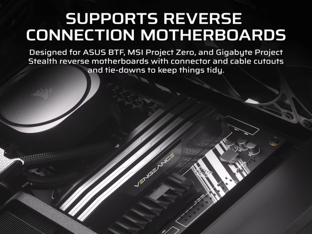 Kućište Corsair Frame 4000D ARGB, BlackMid-Tower, 3x RS120 ARGB ventilatora - Slika 10