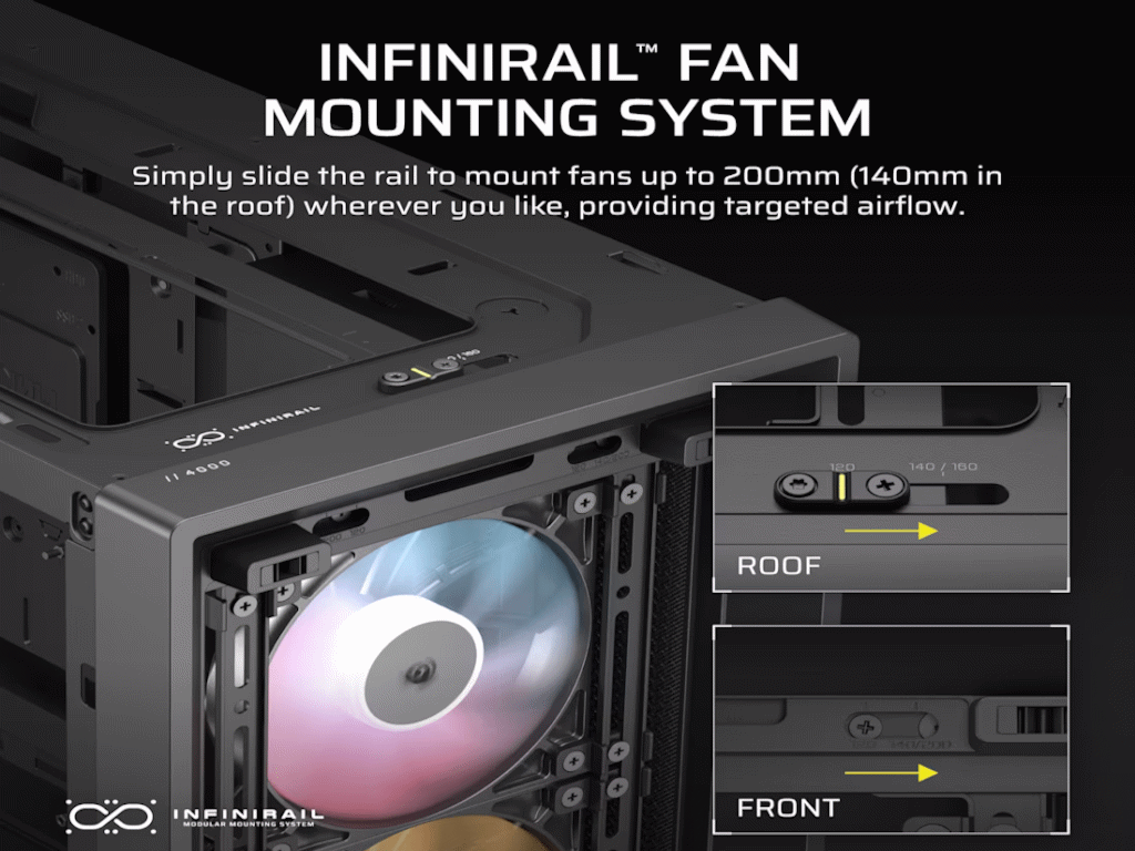 Kućište Corsair Frame 4000D ARGB, BlackMid-Tower, 3x RS120 ARGB ventilatora